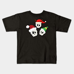 Santa Skulls Kids T-Shirt